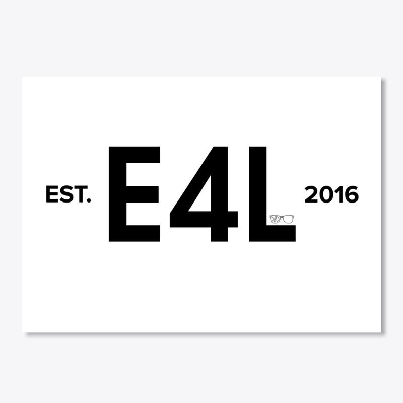 E4L est. 2016 black font